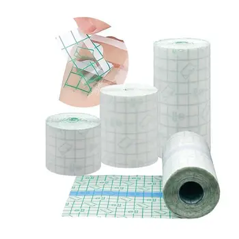 1 Roll 5m Pita Transparan Plester Perekat Pita Stiker Hemostasis Luka Tahan Air Kit Darurat Perban Pertolongan Pertama
