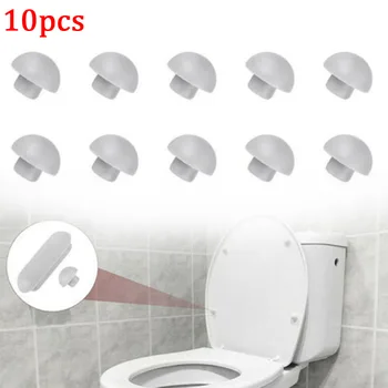 10 BUAH Bantal Kursi Tutup Toilet / Penutup Atas Bemper Penghenti Bantalan Kursi Toilet Baru Aksesori Tutup Penyangga Kursi Toilet