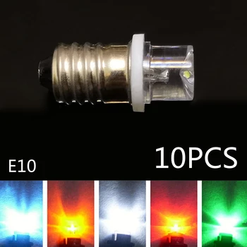 10 Pcs E10 Astigmatisme Menginstruksikan Bola Lampu 3 V E10 6 V Instrumen Bulb 4.5 V E10 8 V LED Merah Biru Hijau Mekanik Indikator E10 Bulb