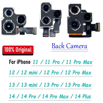 100% Asli Diuji Belakang Kamera Belakang Besar Kabel Fleksibel Modul Kamera Utama Pengganti untuk iPhone 11 12 Mini 13 Pro Max 14 Plus