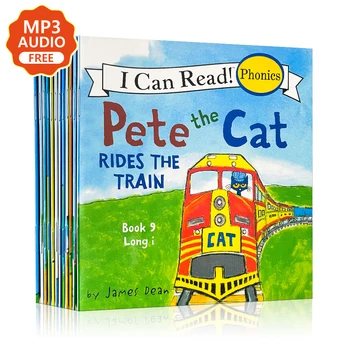 12 Buku / Set Saya Dapat Membaca Set Buku Pete Cat Dalam Bahasa Inggris Buku Cerita Bergambar Anak-anak Mainan Edukatif Buku Baca Saku Anak-anak