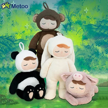 16.5 Inci Boneka Metoo Mainan Boneka Lembut Kartun Mewah Kelinci Babi Monyet Beruang Panda Boneka Hewan Mainan Anak Bayi untuk Anak Laki-laki Anak Perempuan Boneka