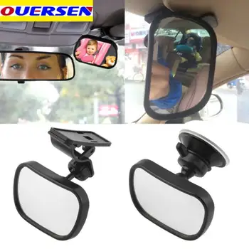 2 In 1 Mini Keselamatan Mobil Kursi Belakang Bayi Cermin Adjustable Bayi Belakang Cermin Cembung Mobil Bayi Anak-anak Monitor Mobil-styling