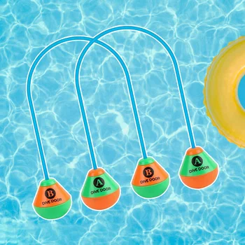 2 buah / set Mainan Tali Pintu Selam Dapat Digunakan Kembali Alat Bantu Permainan Renang Pintu Selam Dewasa Anak-anak Cincin Renang Olahraga Air Mainan Permainan Air Kolam Renang