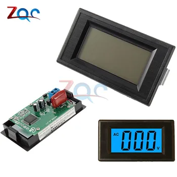 2-kawat Biru Digital LCD AC 80-500 V Volt Panel Pengukur Tegangan Volt Rangkaian Catu Daya