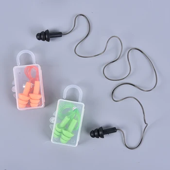 2PCS Anti-Noise Penyumbat Telinga Hidung Klip Case Pelindung Tahan Air Perlindungan Ear Plug Silikon Berenang Menyelam Perlengkapan Keamanan Melindungi