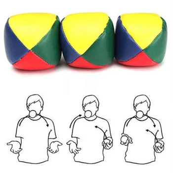 3 buah Bola Juggling untuk Pemula Profesional Bola Sirkus Lucu Bola Lempar Akrobat Mainan Edukasi Anak-anak Mainan Interaktif