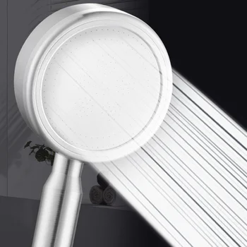 304 Ruang Aluminium Shower Kepala Kamar Mandi Tekanan Tinggi Hemat Air Teknis Isolasi Semprot Curah Hujan Nozzle Filter Aksesoris