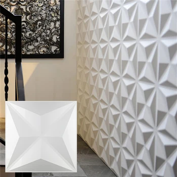 30cm Cetakan Plastik 3D untuk Panel Ubin 3D Cetakan Dinding Plester Dekorasi Seni Dinding Batu Bentuk Plastik Panel Dinding 3D Stiker Panel Langit-langit