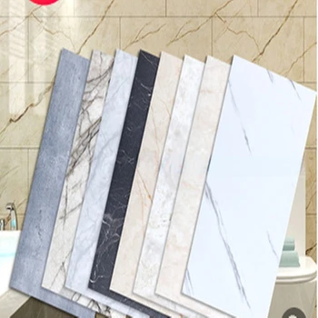 60cmX30cm Stiker Dinding Ubin Berperekat Vinil untuk Dekorasi Ruang Tamu Kamar Mandi untuk Wallpaper Dinding Dapur Stiker Tahan Air PVC