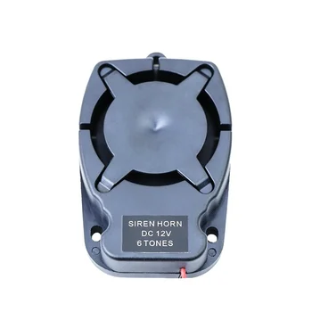 Alarm Horn Siren Buzzer 12v Enam nada 110 Poin Ukuran Kecil dan Mudah Dipasang Badan Datar Desibel Tinggi Siren Horn Kecil
