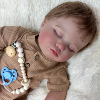BZDOLL Reborn Tidur Bayi 3D Kulit Silikon Lembut 60 CM Mainan Boneka untuk Anak Perempuan dengan Kain Vena Vaskular Tubuh Seperti Bebe Seni Asli