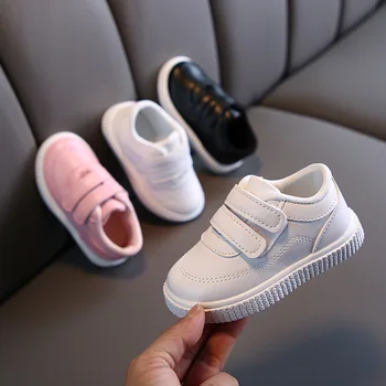 Baru Fashion Kualitas Tinggi Anak Laki-laki Putih Balita Sneaker Anak-anak Sepatu Datar Kasual Bayi Anak-anak Bayi Perempuan Sepatu Balita Sepatu Lari