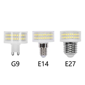 Baru G9 E14 E27 Lampu Jamur LED 15W 110-240V 88LED 360 Derajat Tanpa Bayangan Lampadas Tanpa Kedipan Lampu LED Jagung Cangkang Keramik