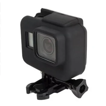 Baru UNTUK Go Pro Penutup Pelindung Casing Silikon Lembut untuk GoPro Hero 5 6 7 Hitam Aksesori Kamera Aksi Olahraga Bingkai Standar