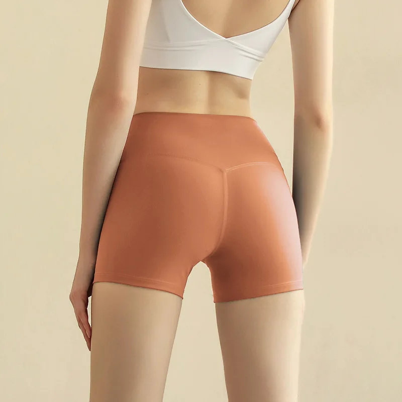 Celana Pendek Mulus Yoga 2023 Gym untuk Kebugaran Lari Pakaian Olahraga Wanita Kulit Putih Olahraga Wanita Pengendara Sepeda Olahraga Legging Sporty Wanita - 5