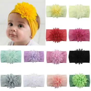 Citgeett Padat Lucu Bunga Anak-anak Bayi Perempuan Balita Headband Rambut Band Hiasan Kepala Fashion Aksesoris