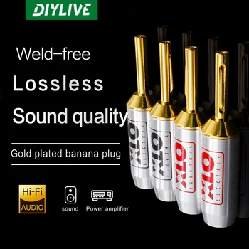 DIYLIVE USA to High XLO referensi asli steker kabel speaker kepala pisang steker pisang kabel speaker utama