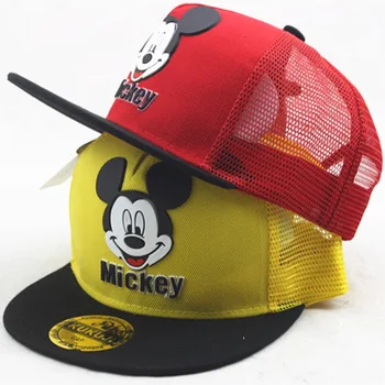 Disney Musim Panas Kartun Mickey Topi Bisbol Anak-anak Jaring Katun Topi Hip Hop Anak Bayi Laki-laki Perempuan Topi Matahari Film Terbaru 2-8Years