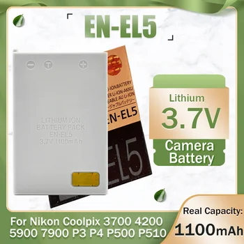 EN-EL5 ENEL5 EN EL5 Baterai Kamera Li-ion 3.7 V 1100mAh untuk Kamera Nikon Coolpix 3700 4200 5900 7900 P3 P4 P500 P510 P6000 P530