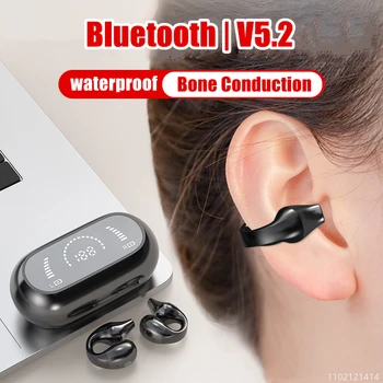 Earphone Nirkabel Bluetooth 5.2 TWS BARU 2023 Headphone Pengurangan Kebisingan Stereo Hi Fi 9D Headset Olahraga Tahan Air untuk iPhone