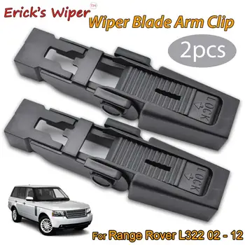Erick's Wiper 2 Buah Klip Kunci Lengan Wiper Kaca Depan Memperbaiki Klip Penahan untuk Land Rover Range Rover L322 2002-2012