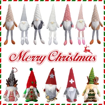 Gnome Natal Boneka Tanpa Wajah Selamat Natal Dekorasi untuk Rumah Ornamen Natal Xmas Navidad Natal Tahun Baru 2023
