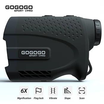 Gogogo Sport Vpro Pengintai Laser Digital untuk Golf Pencari Jarak Berburu 900m Teleskop 6X dengan Kemiringan Jarak Horizontal GS24B