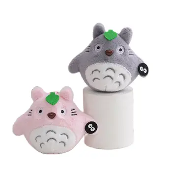 Grosir 30 Buah / Lot 10cm Mainan Mewah Totoro Kucing Hewan Boneka Gantungan Kunci Boneka Liontin Kecil Hadiah untuk Anak-anak