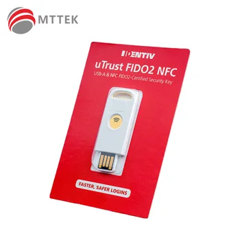 Identiv USB-A uTrust FIDO2 Kunci Keamanan NFC, Login NFC, U2F, FIDO2, Port Tipe A, Verifikasi Ganda