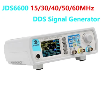 JDS6600 15/30/40/50/60MHz Generator Sinyal Fungsi DDS / Sumber Pengukur Frekuensi Ganda / 2-CH Generator Pulsa Bentuk Gelombang Arbitrer