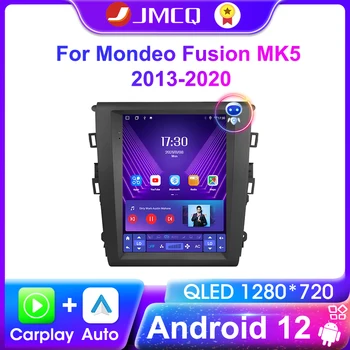 JMCQ Pemutar Video Multimedia Radio Mobil Android 12.0 untuk Mondeo Fusion MK5 Navigator Stereo Layar Vertikal Carplay 2013-2020