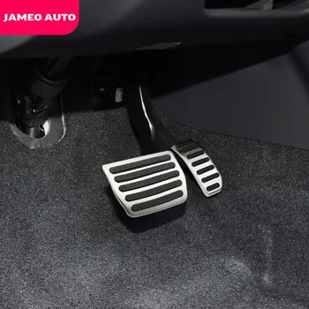 Jameo Penutup Pedal Gas Mobil Baja Tahan Karat Otomatis Pedal Rem Cocok untuk Aksesori Suku Cadang Volvo XC60 V60 S60 S40 C30 2010-2016