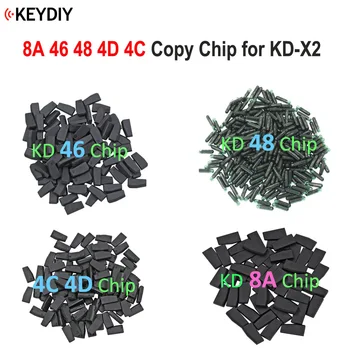 KEYDIY KD4D KD46 KD48 KD 8A H ID4C ID4D ID46 4C 4D G ID48 Chip Salinan untuk Pemrogram Kunci KD-X2 KD X2