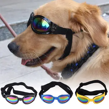 Kacamata Hitam Anjing Peliharaan Musim Panas Tahan Angin Tabir Surya Lipat Kacamata Anti Sinar Uv Perlengkapan Hewan Peliharaan Aksesori Anjing Anak Anjing
