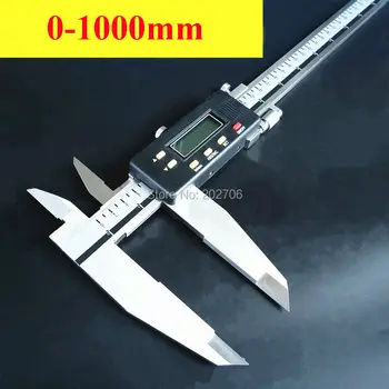 Kaliper Digital 1000mm 40 inci 0-1000mm 800mm 600mm Rahang pisau ganda Tugas berat kaliper vernier digital Pengukur tebal mikrometer