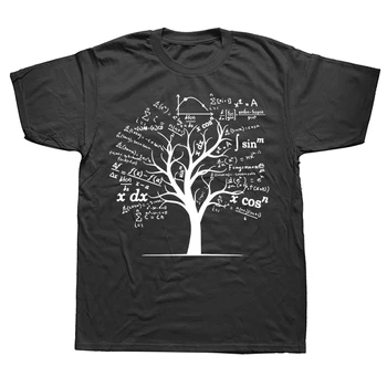 Kalkulus Aljabar Pohon Matematika Guru Geek Kaos Katun Grafis Streetwear Lengan Pendek Hadiah Ulang Tahun Kaus Gaya Musim Panas Pria