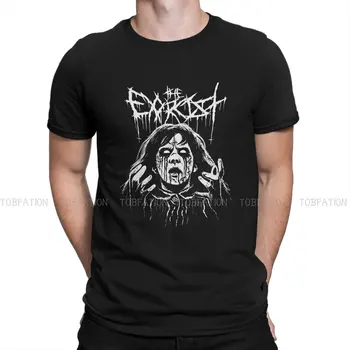 Kaos Unik Eksorsisme Black Metal The Exorcist Film Horor Kaos Grafis Kreatif Nyaman Lengan Pendek Ofertas
