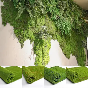 Karpet Rumput Buatan Tikar Lipat Lumut Alami untuk Ruang Luar Ruangan Toko Rumah Taman Pernikahan Karpet Lanskap Mikro Aksesori Rumah