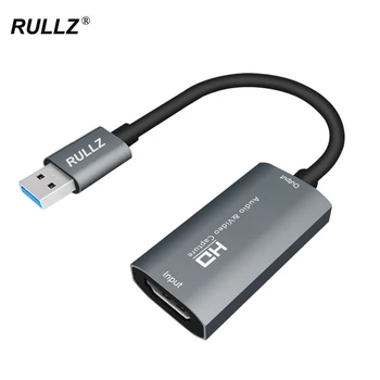 Kartu Pengambilan Video Tipe C 4K 1080P Kompatibel dengan HDMI USB 2.0 Pengambil Video untuk PS4 PS5 Beralih Ponsel Rekam Permainan Streaming Langsung PC