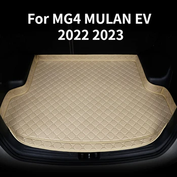 Keset Bagasi Mobil Untuk MG MULAN MG4 EV 2022 Keset Bagasi Aksesori Interior Kulit Otomatis Kustom Berkualitas Tinggi