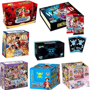 Koleksi Kotak Booster Kartu One Piecees Baru TCG Luffy Anime Jepang Zoro Nami Chopper Hadiah Permainan Meja Mainan Hadiah Ulang Tahun