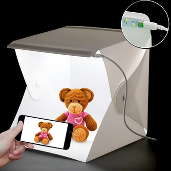 Kotak Lipat Lampu Softbox Untuk Studio Foto Kubus Led Untuk Mengambil Foto Produk Tenda Pemotretan Lampu Kit Softbox Pencahayaan Fotografi