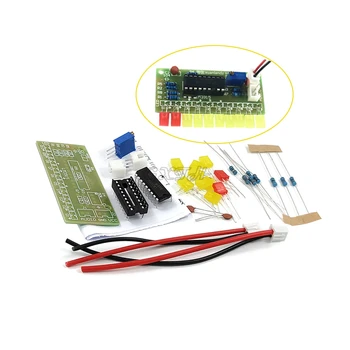 LM3915 10 Indikator Tingkat Audio Kit DIY Penganalisis Spektrum Audio Suara LED