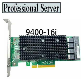 LSI 9400-16i Pengontrol SATA/SAS HBA SERANGAN 12 Gbps Port PCIe 16 Mendukung HDD NVME