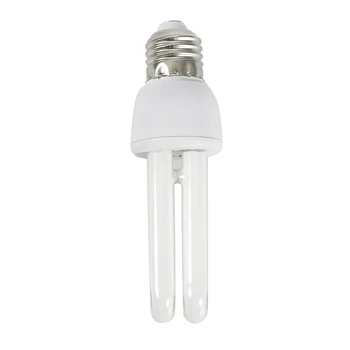 Lampu Tongkat 11W Portabel E27 Bohlam Lampu Hemat Daya Energi Rendah Lampu CFL Sekrup 2U untuk Lampu Putih untuk Ruang Tamu Dapur