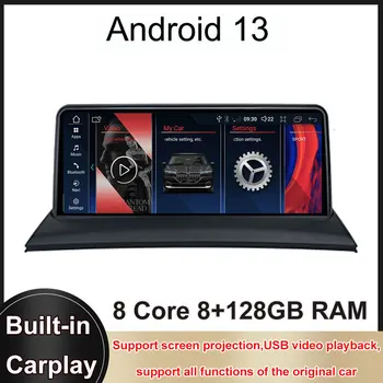 Layar Android 10.25 Inci 13 untuk BMW X3 E83 2006-2010 Aksesori Mobil Monitor Carplay Otomatis Pemutar Multimedia Radio ID8