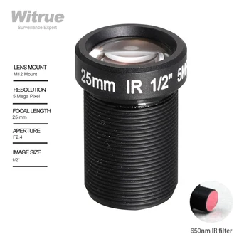 Lensa Kamera Aksi Witrue 5 Mega Piksel 25mm dengan filter IR M12 1/2