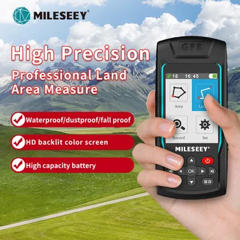 MILESEEY Navigasi GPS Genggam Meteran Area Pedesaan Instrumen Pengukur Meteran Tanah GPS MC8066C, Mendukung Pengukuran Udara atau Jalan Kaki