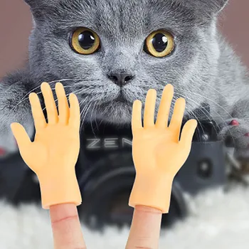 Mainan Baru Anak Dewasa Tangan Mini Lucu Mainan Gelisah Jari Kreatif Tangan Kecil Lembut Menggoda Mainan Hewan Peliharaan Kucing Hadiah Halloween
